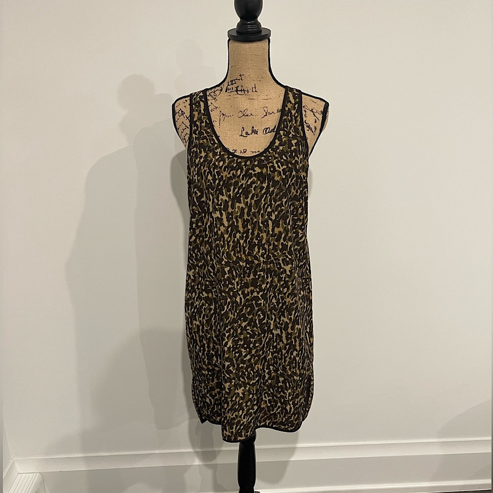 Michael Kors sheath sleeveless camo dress, US Small.